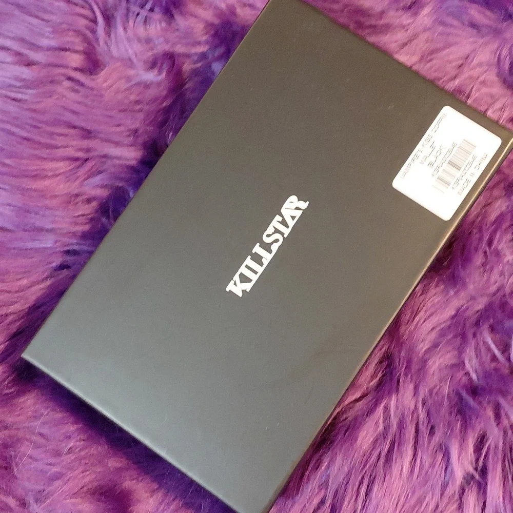 KILLSTAR VAMPIRES KILL COFFIN WALLET BLACK ZIP ROUND CLOSURE CROSS PULL CHARM - Picture 14 of 14